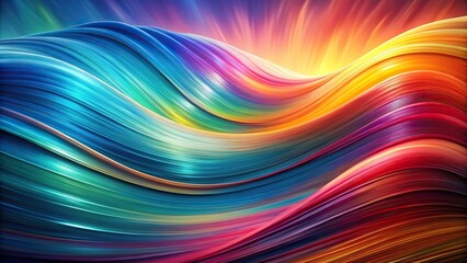 Fototapeta premium dynamic colorful abstract wave background