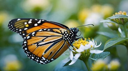 Obraz premium Monarch butterfly in nature
