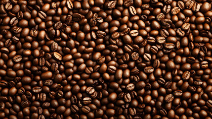 Fototapeta premium Coffee Beans Background, texture, pattern, food, drink, caffeine