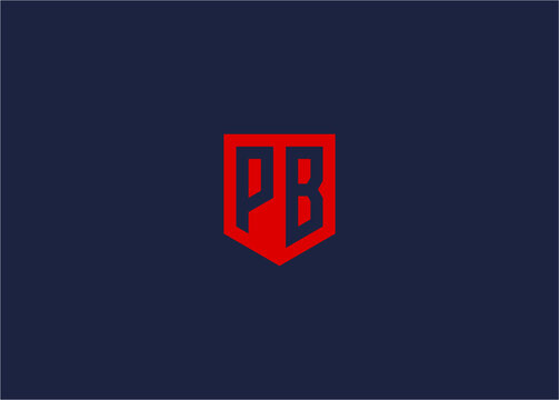 Letter pb shield logo icon design vector design template inspiration