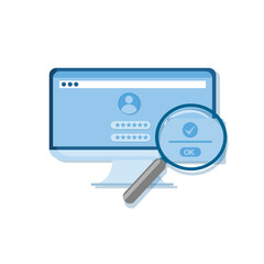Account Security. Illustration of account data security. for website, mobile and banner templates.
flat vector. eps 1