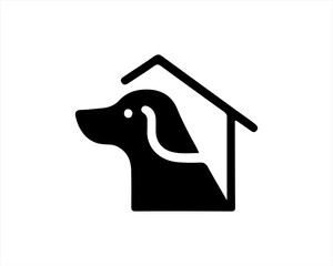 Dog Head Logo Vector illustration.