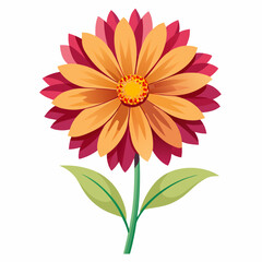 Coreopsis flower on a white background