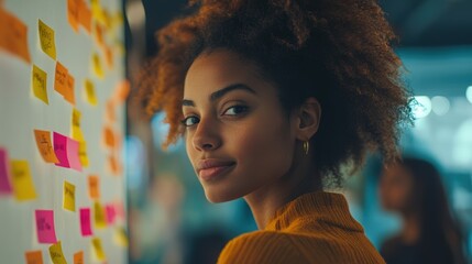 Diverse team engages in collaborative brainstorming session for creative solutions