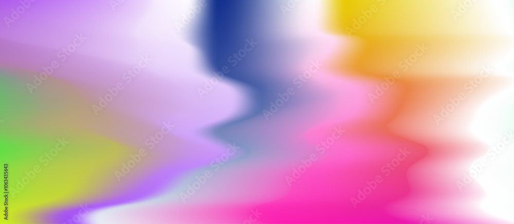Poster a smooth gradient mix of vibrant colors including green, pink, yellow, blue and purple create a soft