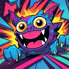 Colorful Monster Illustration