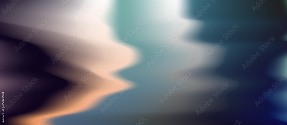 Aufkleber abstract vector illustration with smooth, wavy gradients. the colors flow vertically in a blurred, o