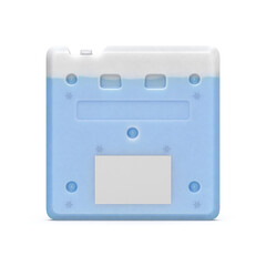 High-Performance Ice Pack 3D render for mockup