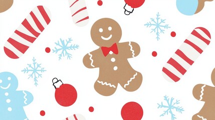 Vintage Christmas Background Illustration