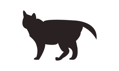 Cat Silhouette And Vector Design. 