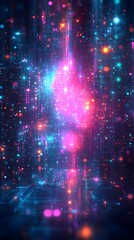 Obraz premium Neon Dreams futuristic background graphics for dynamic designs
