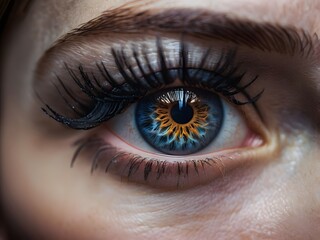 Fototapeta premium Close up shot of woman eye