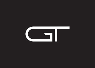 GT letter logo and initial logo design