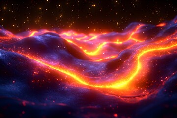 Obraz premium Neon Dreams futuristic background graphics for dynamic designs