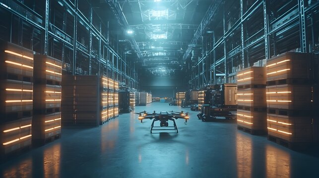 Fully Automated Warehouse with Efficient E Commerce Logistics and Robotic Technology