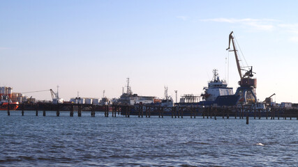 Obraz premium Little port logistics . High quality photo