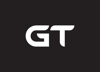 GT letter logo and initial logo design