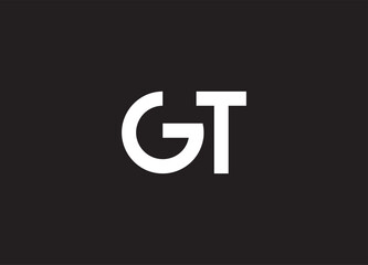 GT letter logo and initial logo design