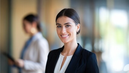 Young, ambitious professional in a modern office setting