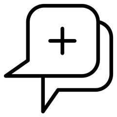 Fototapeta premium Bubble Speech Symbol Icon Vector. Empty space for text. Stroke rectangle speech, icon for your web site design, logo, app, UI, dialog bubble for comic, book, poster, illustration, etc.