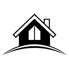 Home icon. Home page icon. Simple house symbol. Vector illustration design with white background.
