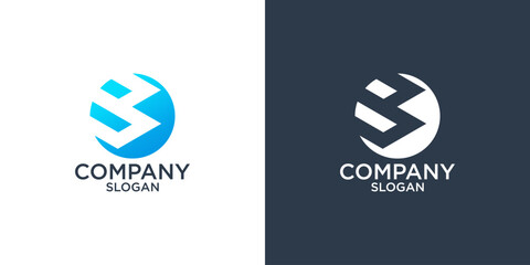 collection of letter B abstract monogram logo designs vector