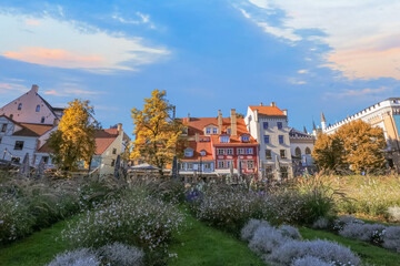 Naklejka premium Livu Square, Old Town, Riga