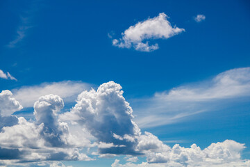 blue sky with clouds