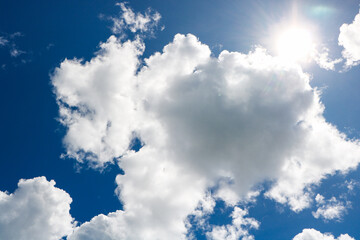 blue sky with clouds