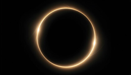 Bright Circular Shape on Dark Background with Faint halo Patterns