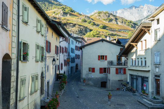 Village de Saillon, Suisse