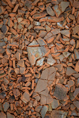 Background of a broken clay/ Genteng house roof