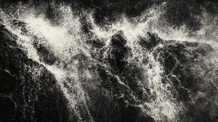 Obraz premium Black and white water photography, abstract monochrome image of liquid tranquility in nature. explore the interplay of light, shadow, texture in this captivating aquatic artwork.