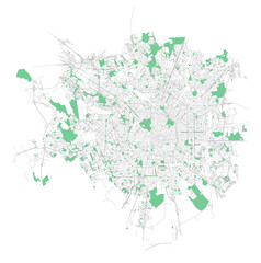 Map of parks in Milan