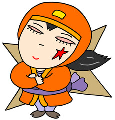 忍者キャラクター - 忍びの者・幸せ・幸福感・達成感・喜び・至福
