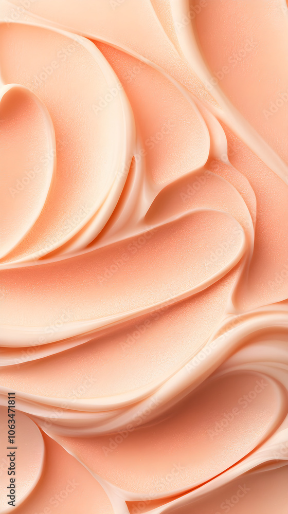 Poster soft, warm tones of eyeshadow blend seamlessly in a minimalistic style, creating a calming and elega