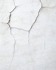 Obraz premium Cracked White Wall Texture for Investment Portfolio