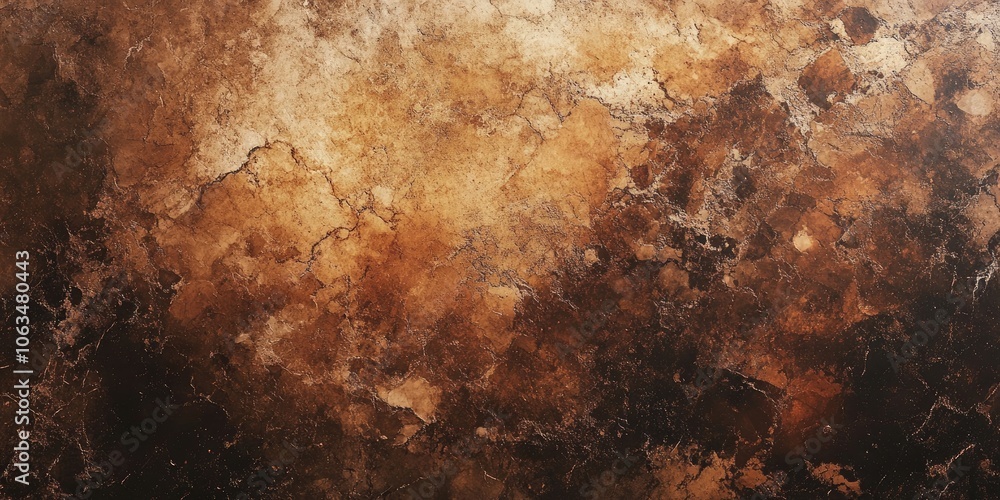 Poster a backdrop featuring a mottled brown marble texture with distinct patterns throughout, showcasing a 