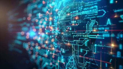Obraz premium E learning technology concept. AI and machine learning enhance personalised learning. Technology course, teaching, business training. e-learning, online education, education, internet learning. 