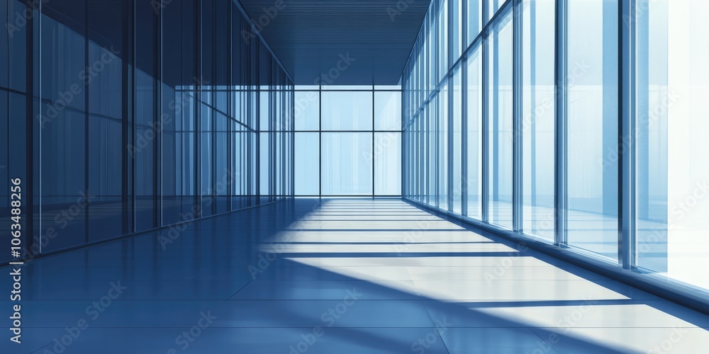 Poster web banner or panorama for financial advertising featuring an empty area for customization or additi