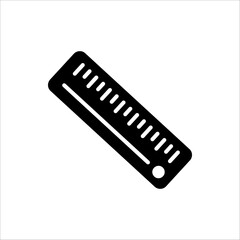Ruler icon. Vector illustration for web design isolated on white background.
