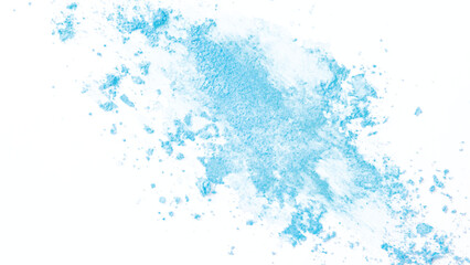 Vector watercolor spots of blue on a white background, stock illustration for design and decoration. 