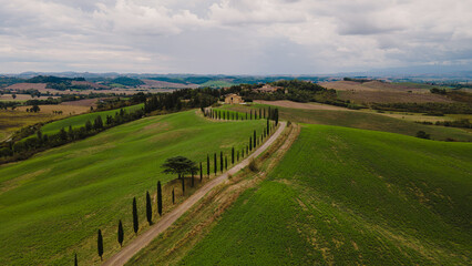 Obraz premium A beautiful landscape in Tuscany, Italy
