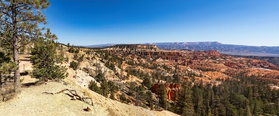Brice Canyon, Utah, USA National Park panoramic view