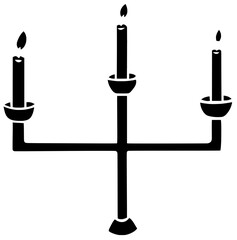 flame illustration candlelight silhouette fire logo candle icon light outline wax candlestick stick holiday romantic holder glow decorative night shape for vector graphic background