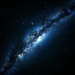 Fototapeta premium A stunning view of a galaxy filled with stars and cosmic dust.
