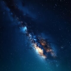 A stunning view of a galaxy filled with stars and cosmic dust.