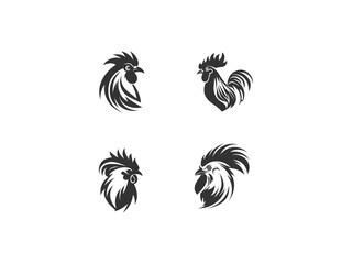 premium hen logo set vector, vector and illustration,