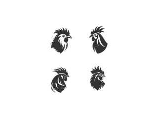 premium hen logo set vector, vector and illustration,