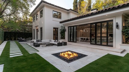 Modern Home Backyard Patio Design